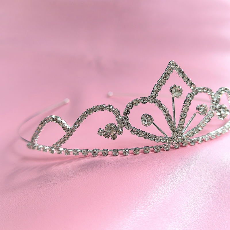 Women'S Accessories H&M - Silver Color Rhinestone Bridal Crown Luxury