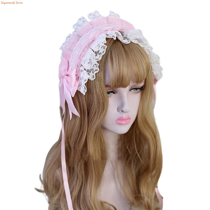 Women Accessories App - Q5WE Star Lace Ribbon Bowknot Headband