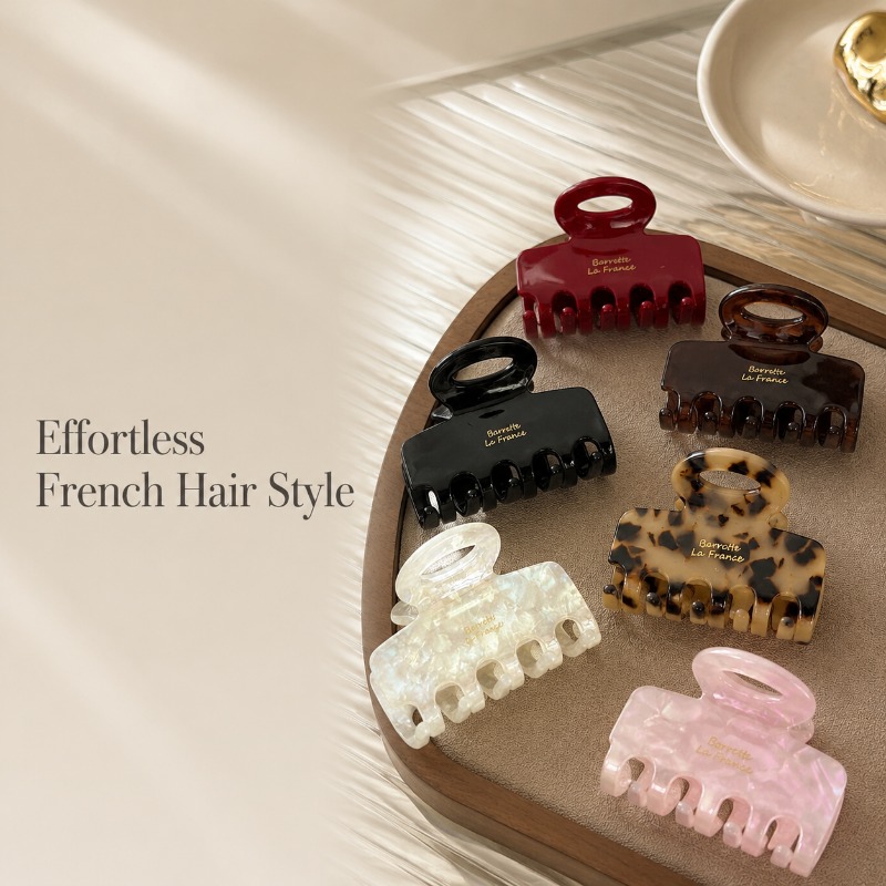 Women'S Work Accessories - French Medium Hair Claw Clips Strong