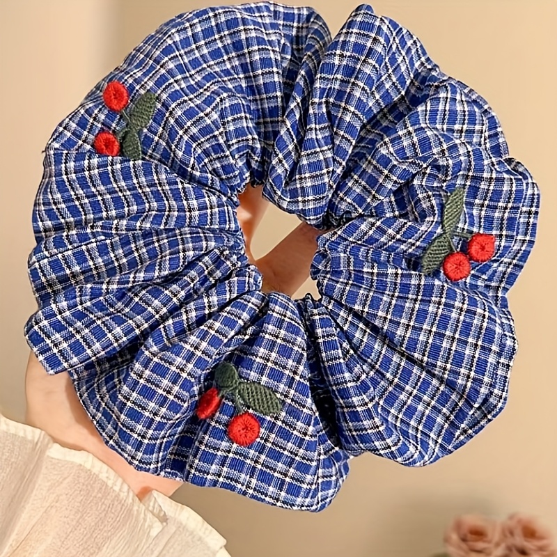 Women'S Work Accessories - 1 extra-large blue mesh hair tie