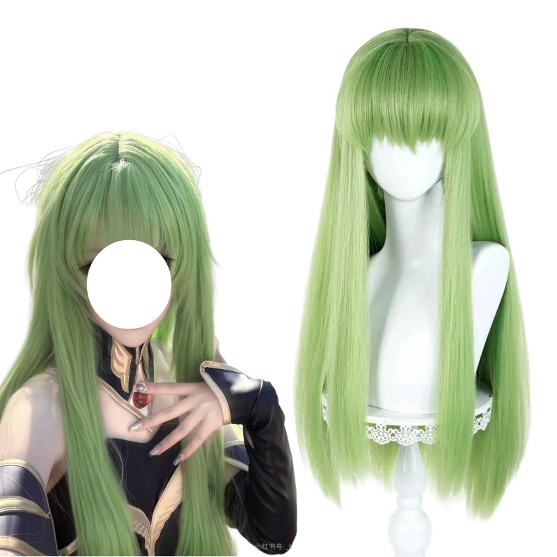 Women'S Accessories H&M - Anime CC Cosplay Green Wig Long