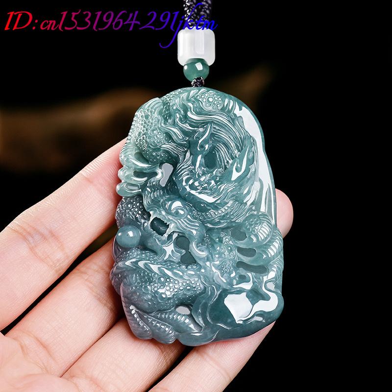 Natural Burmese Jadeite Dragon - Women Accessories For Gift recension och pris
