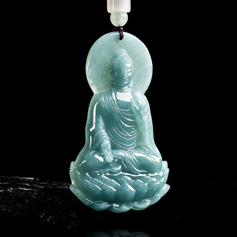 Natural Burmese Jadeite Buddha - Women Accessories For Gift recension och pris