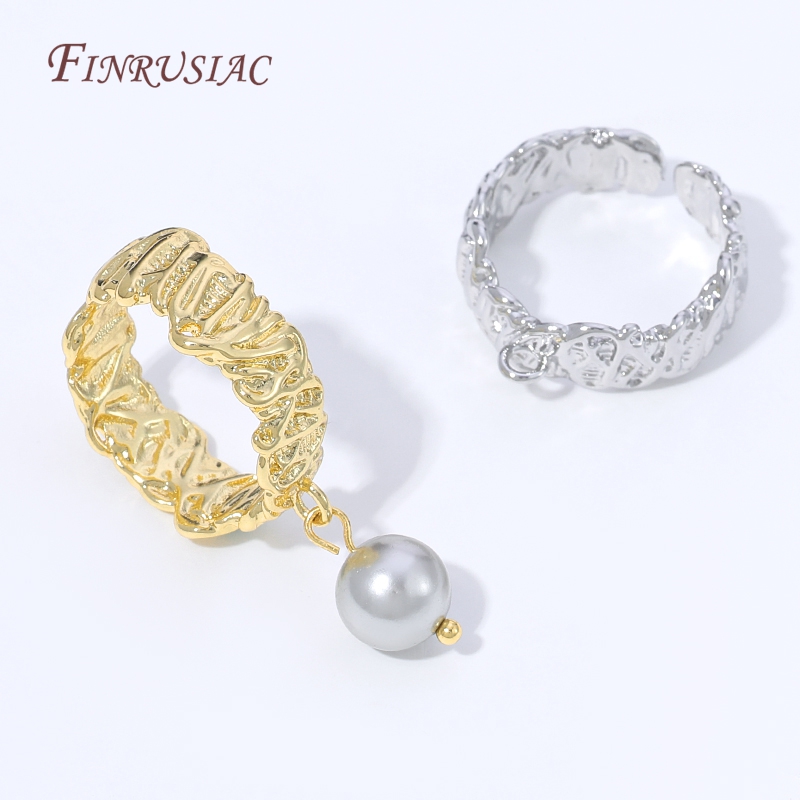 18K Gold Plated Open Adjustabl - Ring Set Adjustable recension och pris