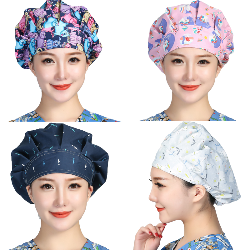 Bouffant Scrubs Hats Cartoon P - Women'S Work Accessories recension och pris