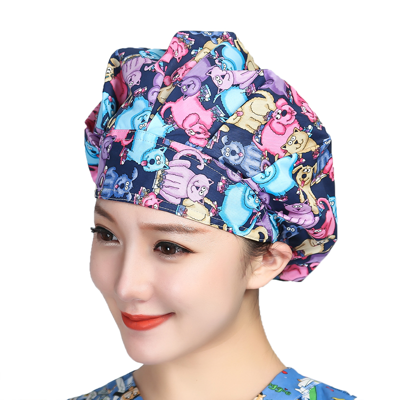 Bouffant Scrubs Hats Cartoon P - Women'S Work Accessories recension och pris