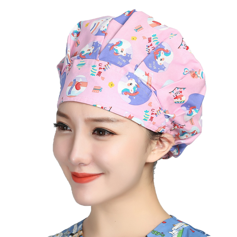 Bouffant Scrubs Hats Cartoon P - Women'S Work Accessories recension och pris