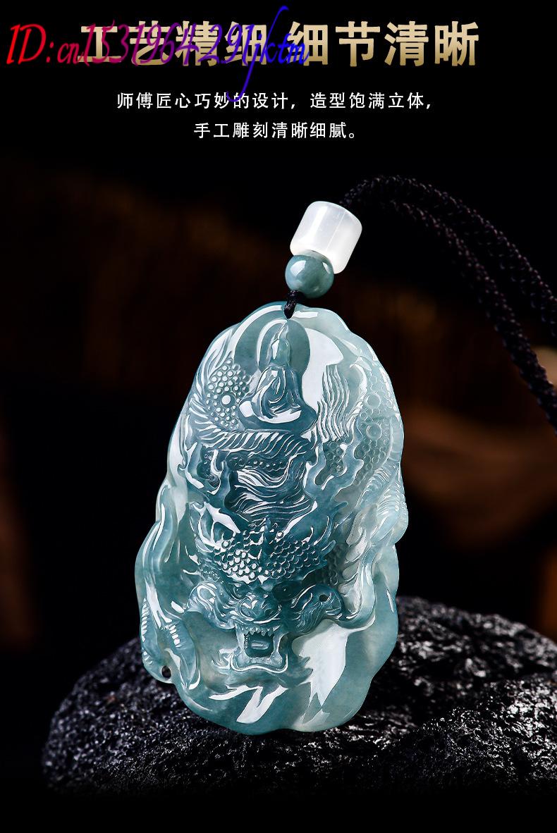 Natural Burmese Jadeite Dragon - Women Accessories For Gift recension och pris
