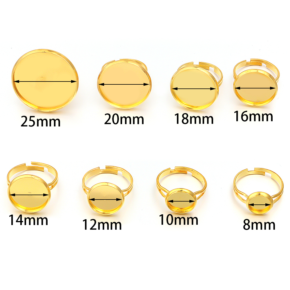 10Pcs/Lot Adjustable Blank Rin - Ring Set Adjustable recension och pris