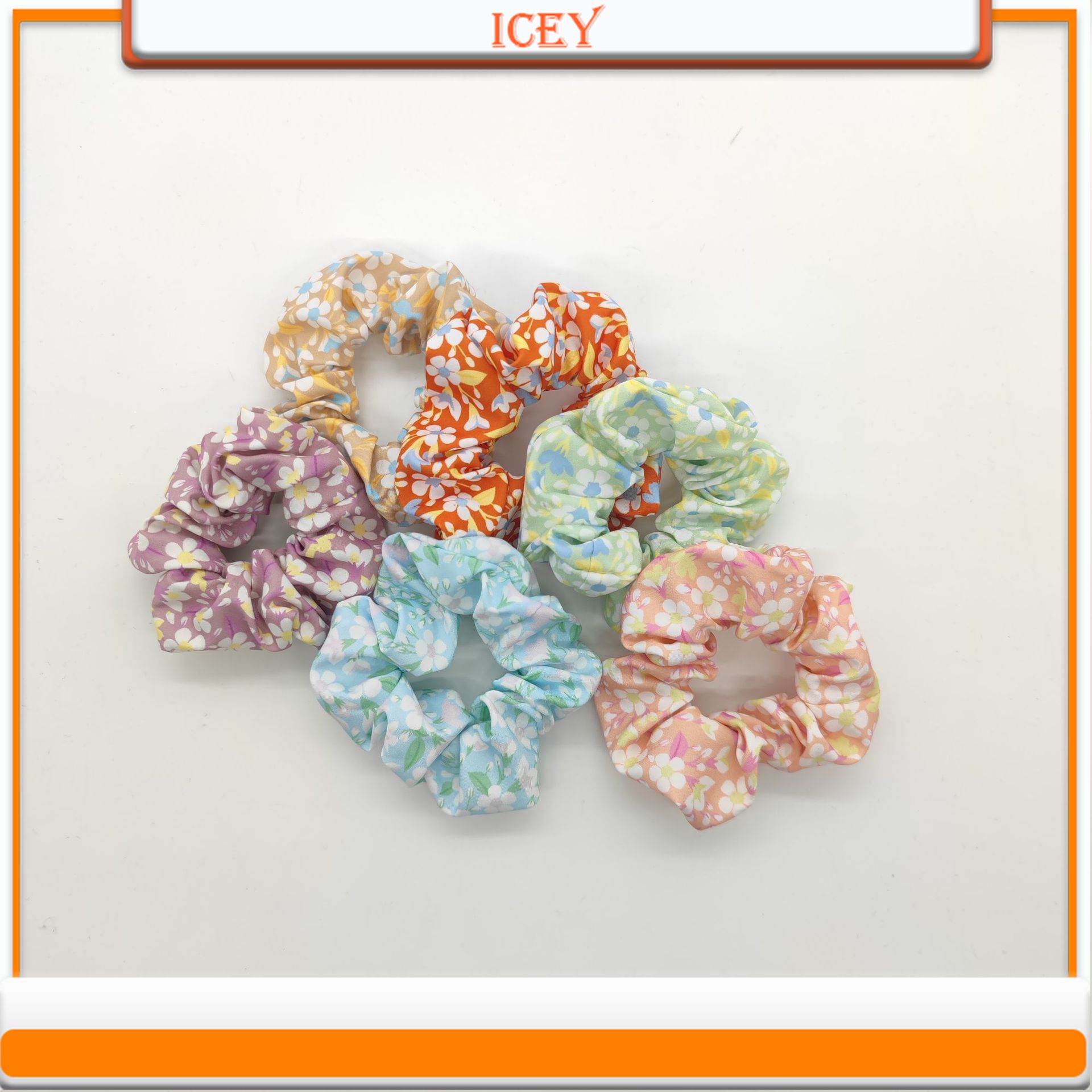 1pc Floral Scrunchie Intestina - Scrunchie Satin Set recension och pris