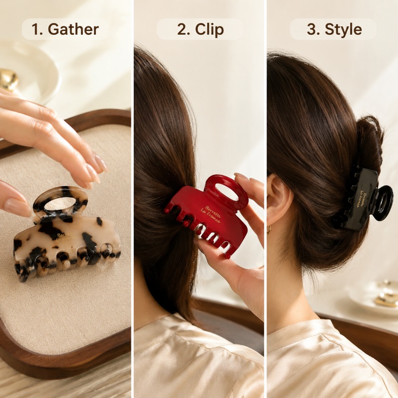 French Medium Hair Claw Clips  - Women'S Work Accessories recension och pris