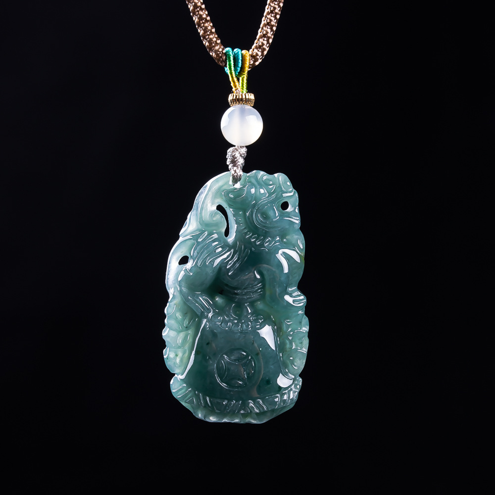 Burmese Jadeite Pixiu Pendant  - Women Accessories For Gift recension och pris