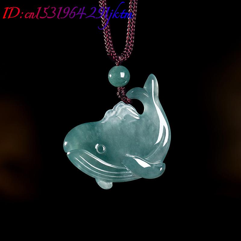 Natural Burmese Jadeite Whale  - Women Accessories For Gift recension och pris