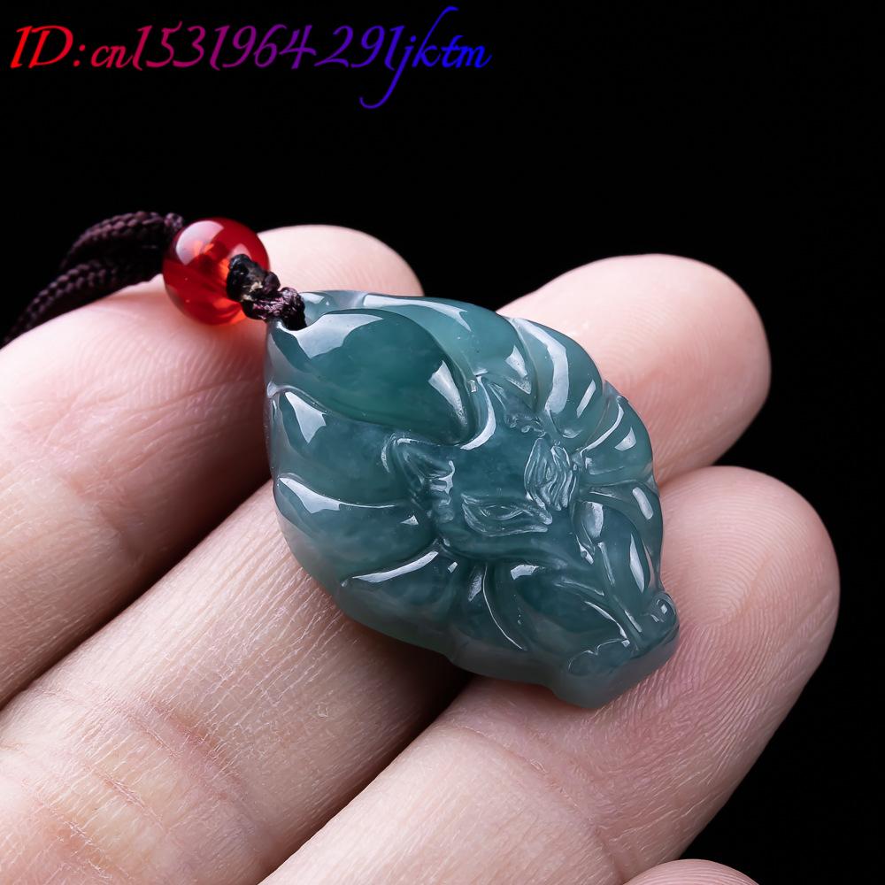 Natural Burmese Jadeite Fox Pe - Women Accessories For Gift recension och pris