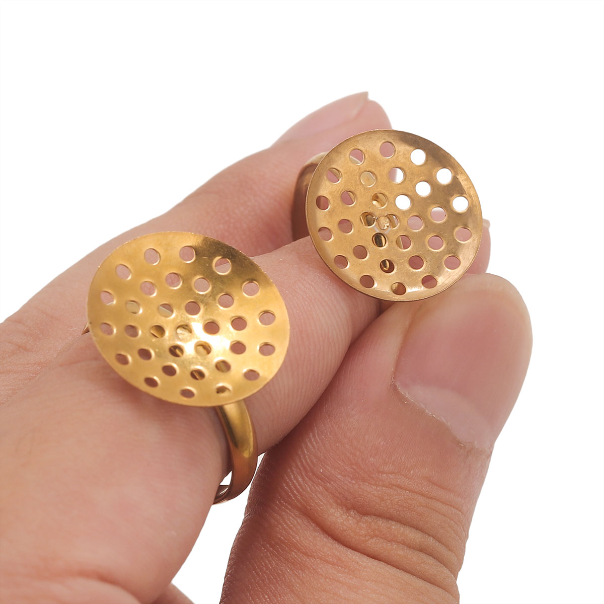 10pcs/lot Stainless Steel Ring - Ring Set Adjustable recension och pris