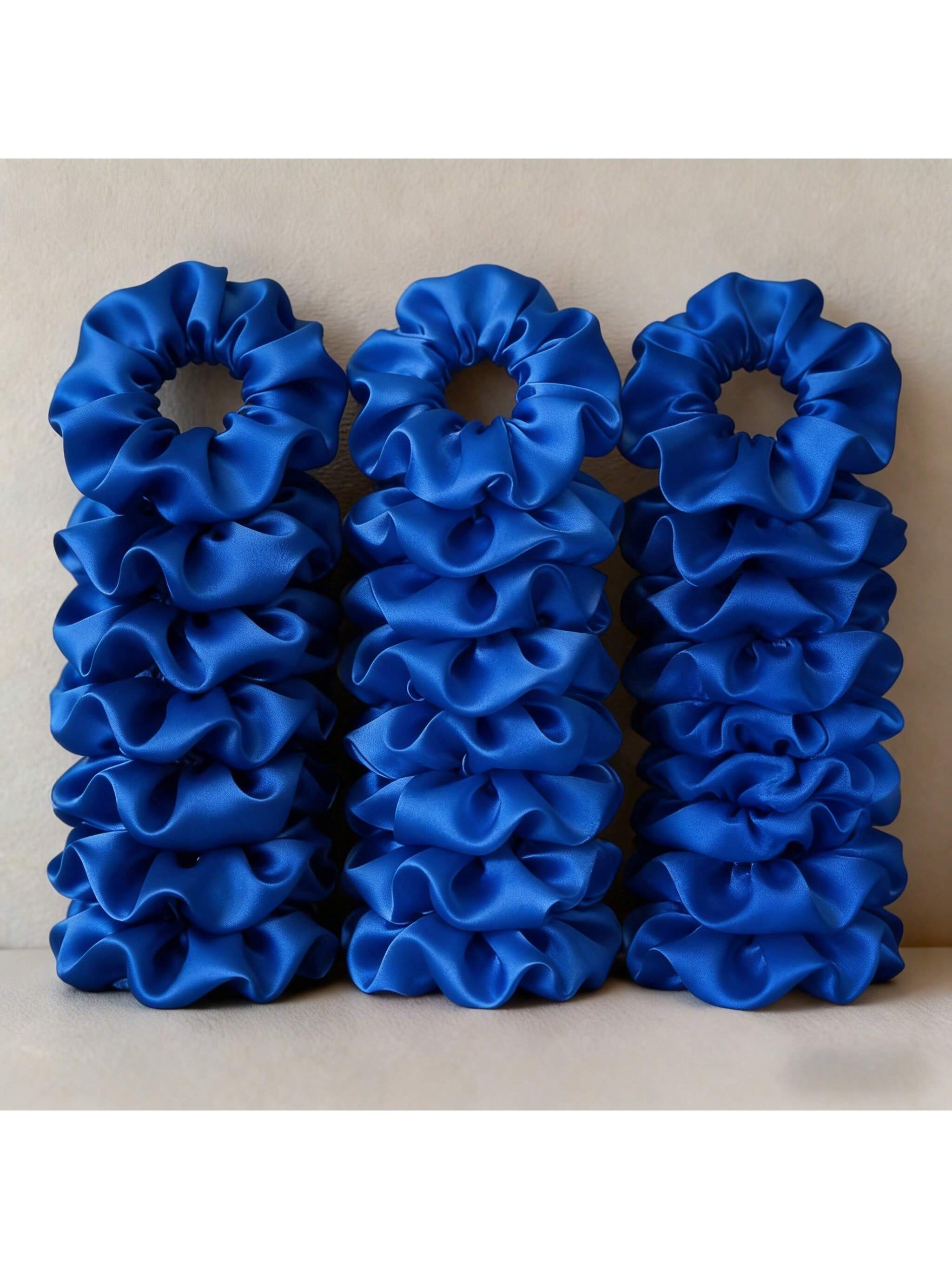 12/24pcs Solid Color Satin Hai - Scrunchie Satin Set recension och pris