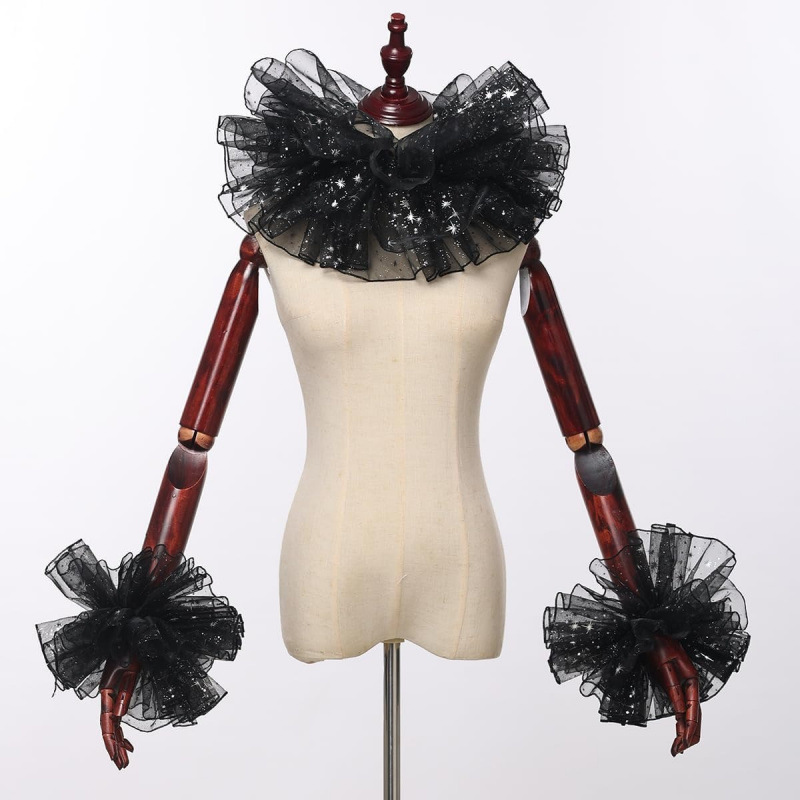 Jester Ruffled Collar Neck Ruf - Women'S Victorian Accessories recension och pris