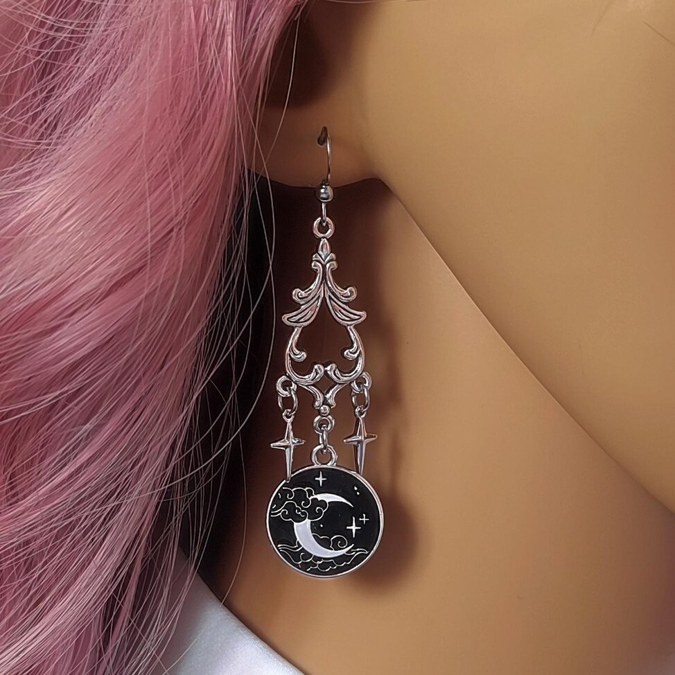 Moon Magic Earring,Gothic Jewe - Women'S Victorian Accessories recension och pris