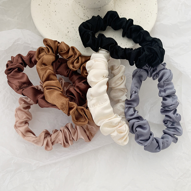 1 Set Satin Silk Solid Color S - Scrunchie Satin Set recension och pris