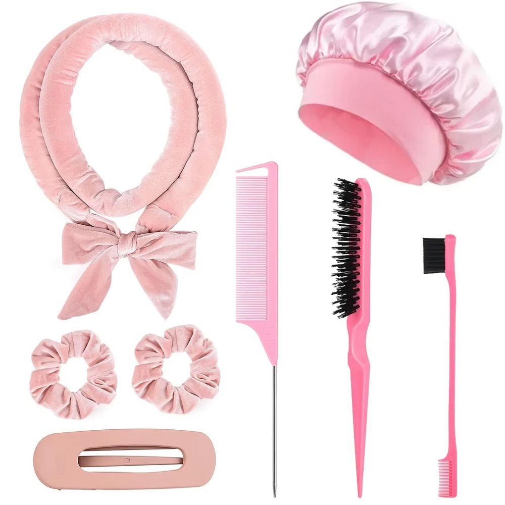 8/5/4Pcs Heatless Hair Curler  - Scrunchie Satin Set recension och pris