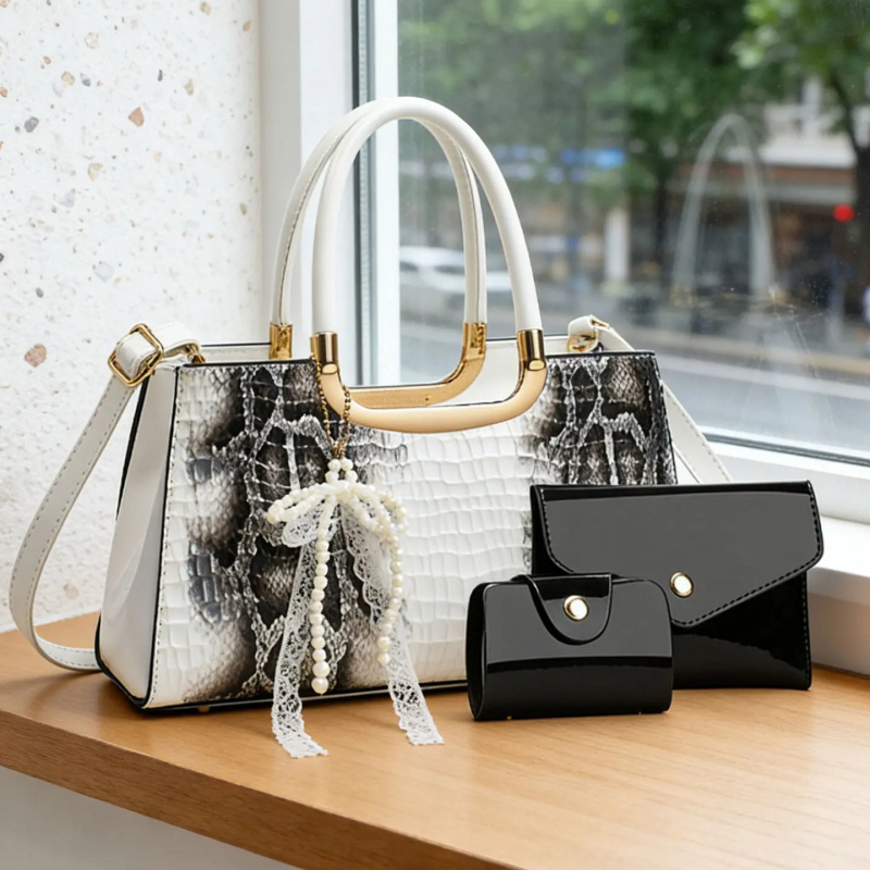 Women's Handbag Set, Crocodile - Women Accessories For Gift recension och pris
