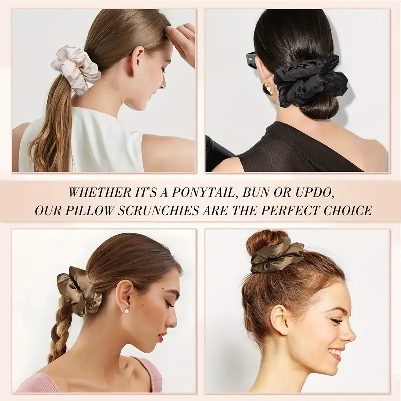 16pcs Soft Satin Scrunchies El - Scrunchie Satin Set recension och pris