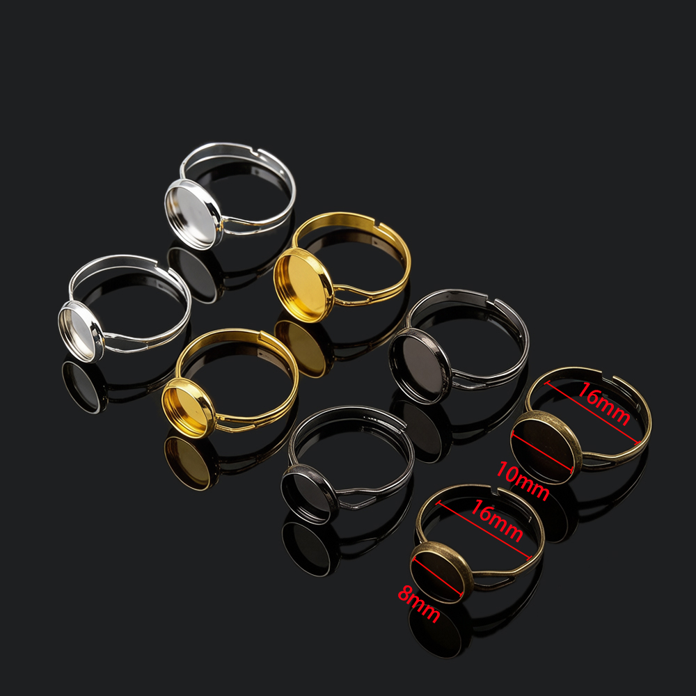 10pcs/lot Adjustable Blank Rin - Ring Set Adjustable recension och pris