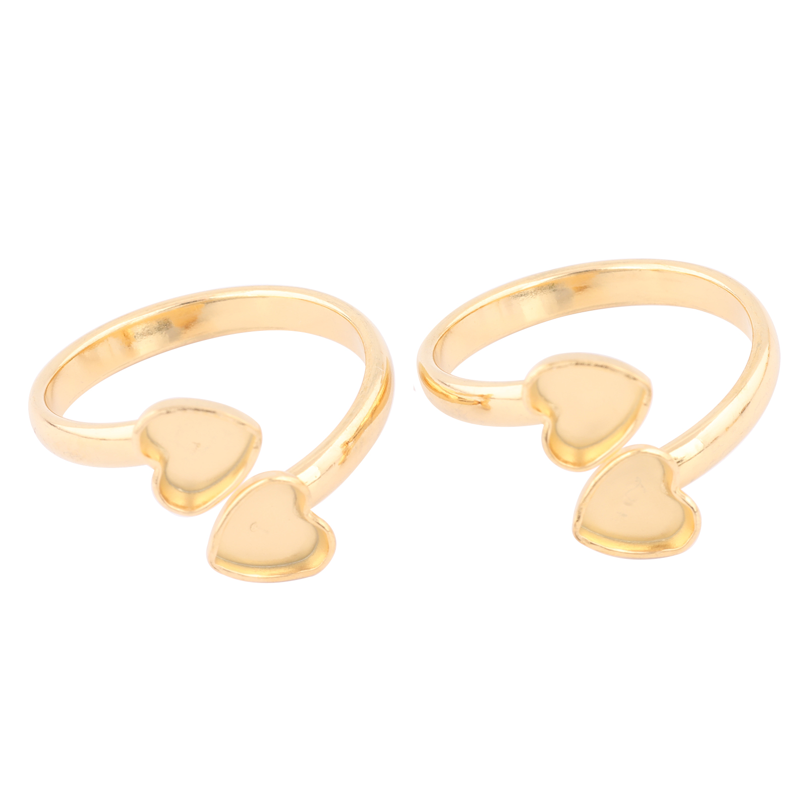 10pcs Stainless Steel Gold Pla - Ring Set Adjustable recension och pris