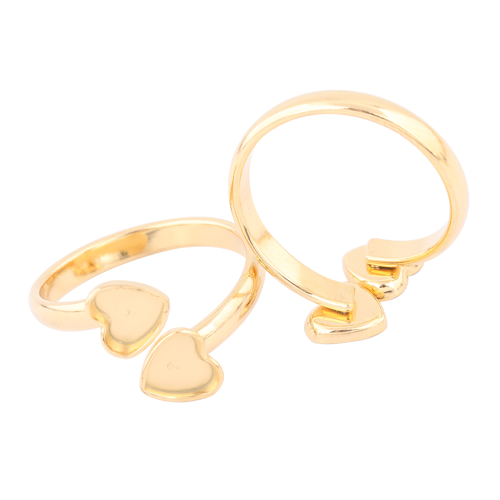 10pcs Stainless Steel Gold Pla - Ring Set Adjustable recension och pris