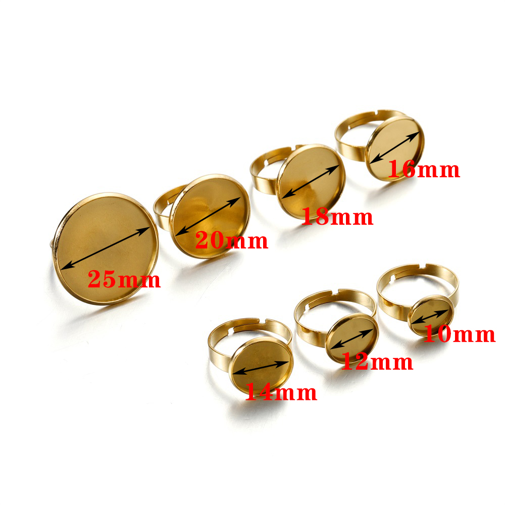 10pcs Stainless Steel Adjustab - Ring Set Adjustable recension och pris