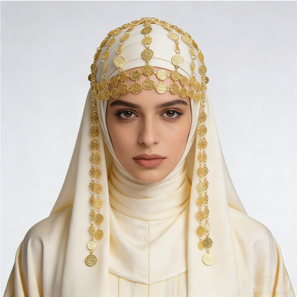 Gold Plated Alloy Coin Beauty  - Women Accessories Pakistan recension och pris
