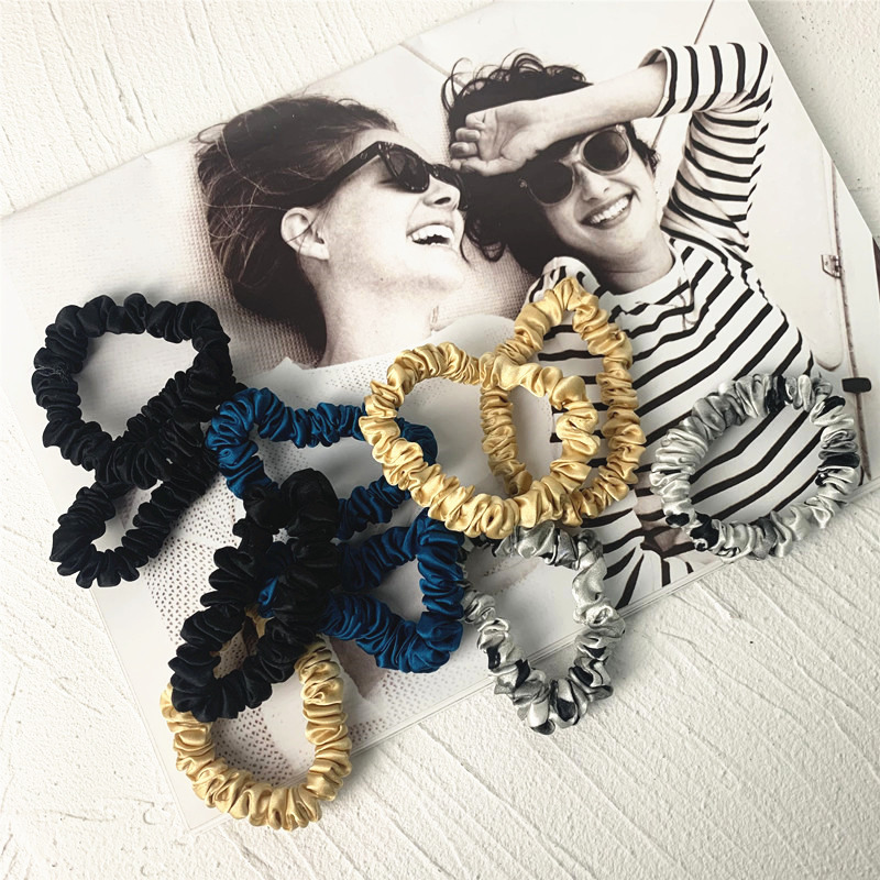 3PCS 100% Real Silk Hair Skinn - Scrunchie Satin Set recension och pris