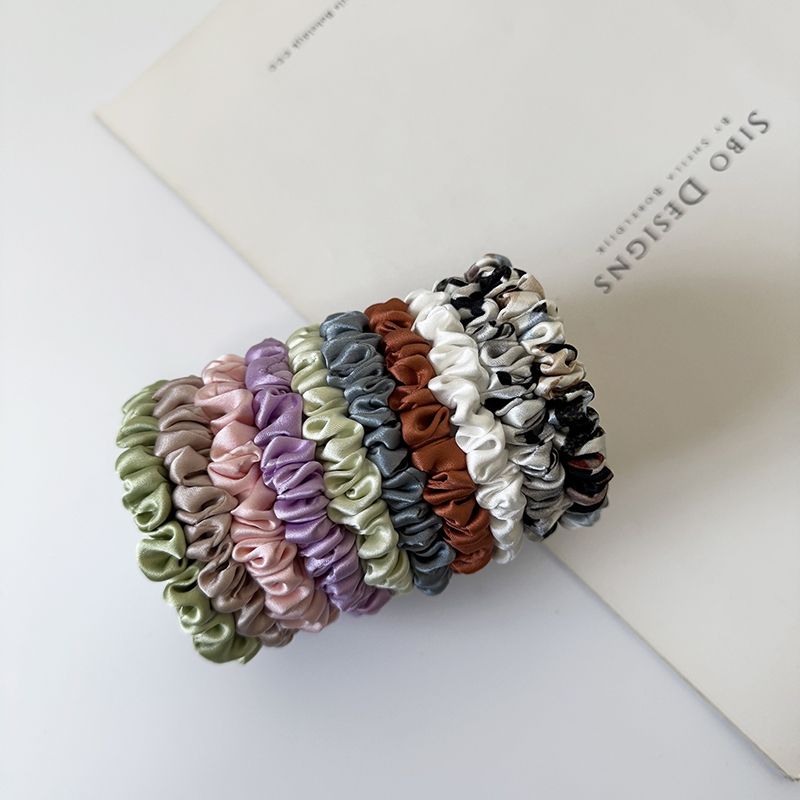 3PCS 100% Real Silk Hair Skinn - Scrunchie Satin Set recension och pris