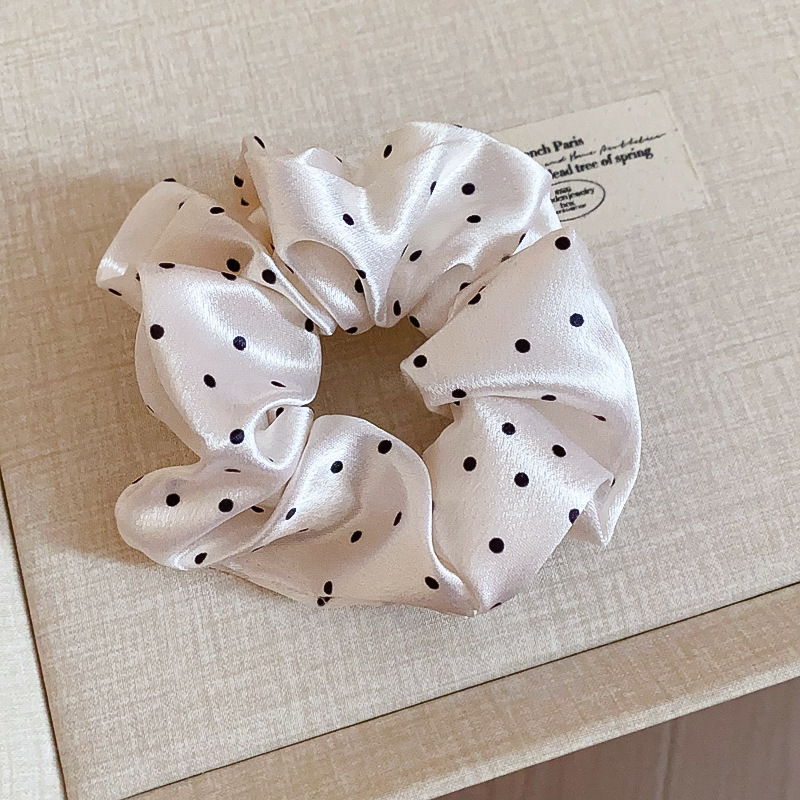 1/2 Pcs Black White Dot Hair S - Scrunchie Satin Set recension och pris