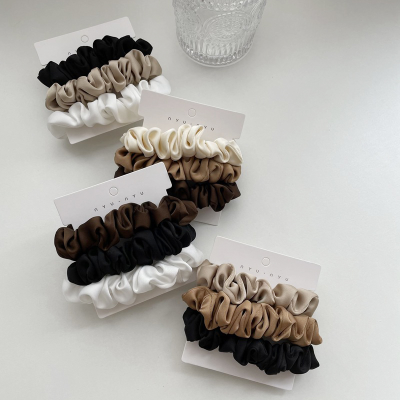 3Pcs/Set Satin Hair Scrunchies - Scrunchie Satin Set recension och pris