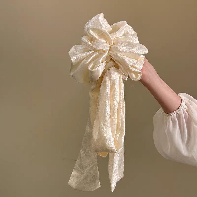 French Vintage Bow Hair Tie Se - Scrunchie Satin Set recension och pris