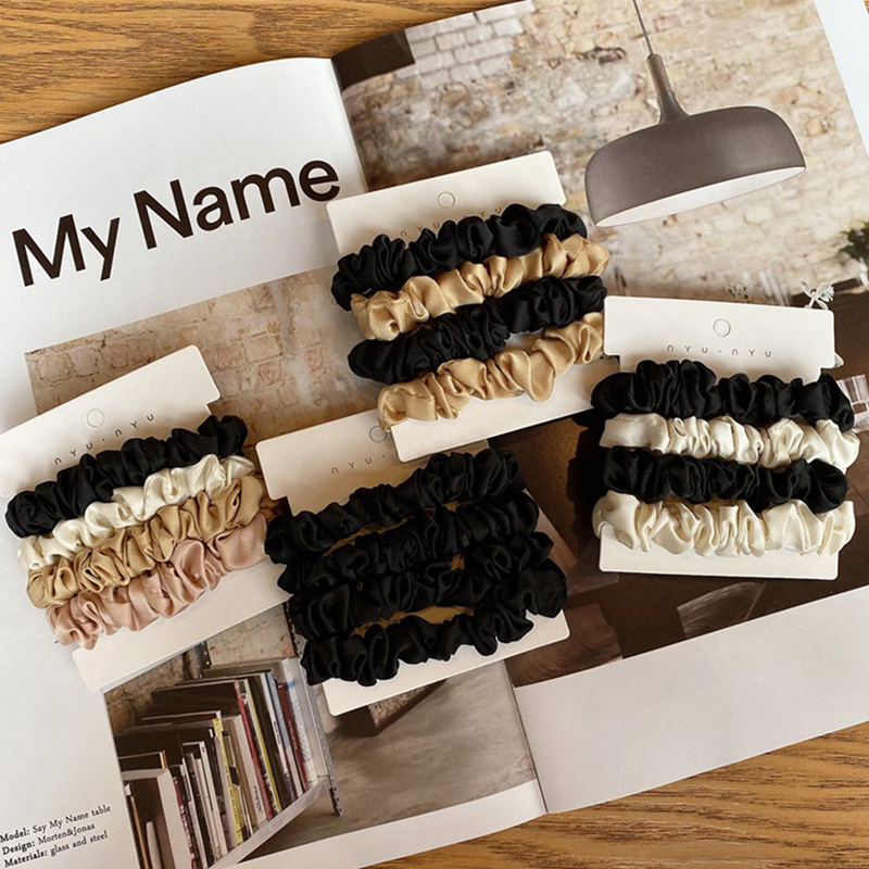 4PCS/Set Satin Silk Scrunchies - Scrunchie Satin Set recension och pris