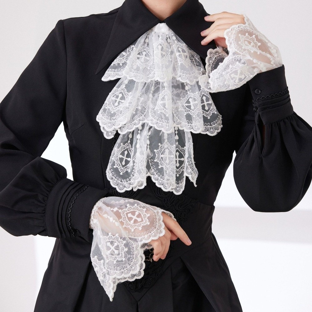 Victorian Style Lace Jabot Col - Women'S Victorian Accessories recension och pris