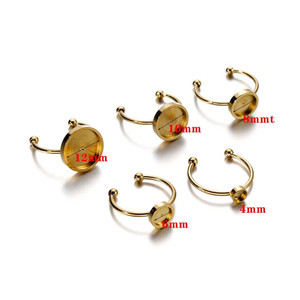 10pcs Adjustable Stainless Ste - Ring Set Adjustable recension och pris